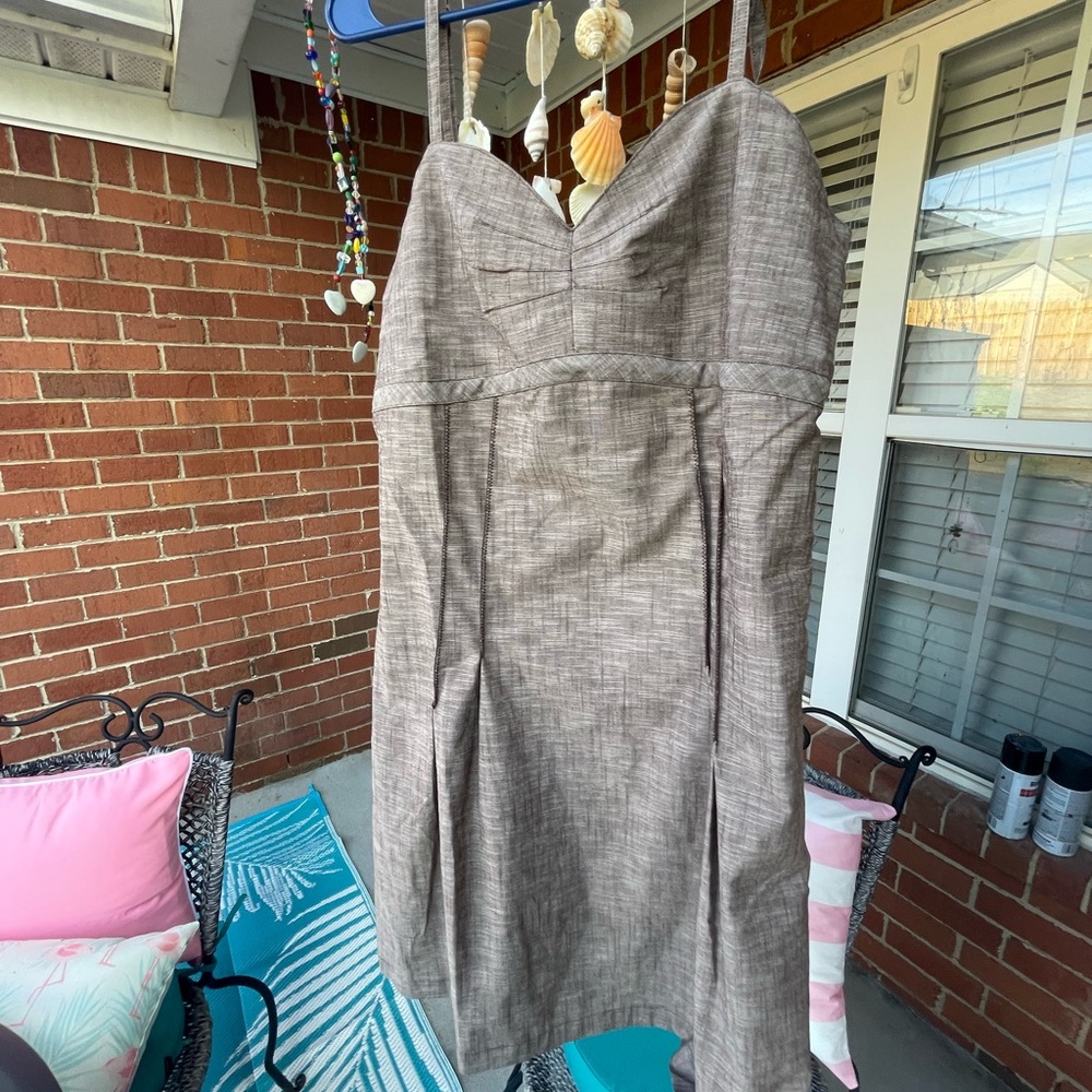 NWT Matilda Jane dress size Large Brown Strapless Dress